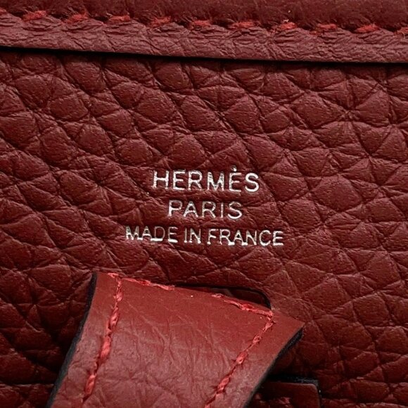 HERMES Evelyne Long Size TPM Taurillon Clemence Rouge H - Picture 7 of 8